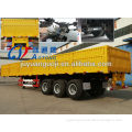 3-axles 12M side wall open semi trailer column board type semi truck trailer(cargo truck trailer)